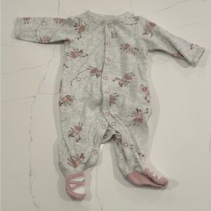 Ballerina footie pajamas